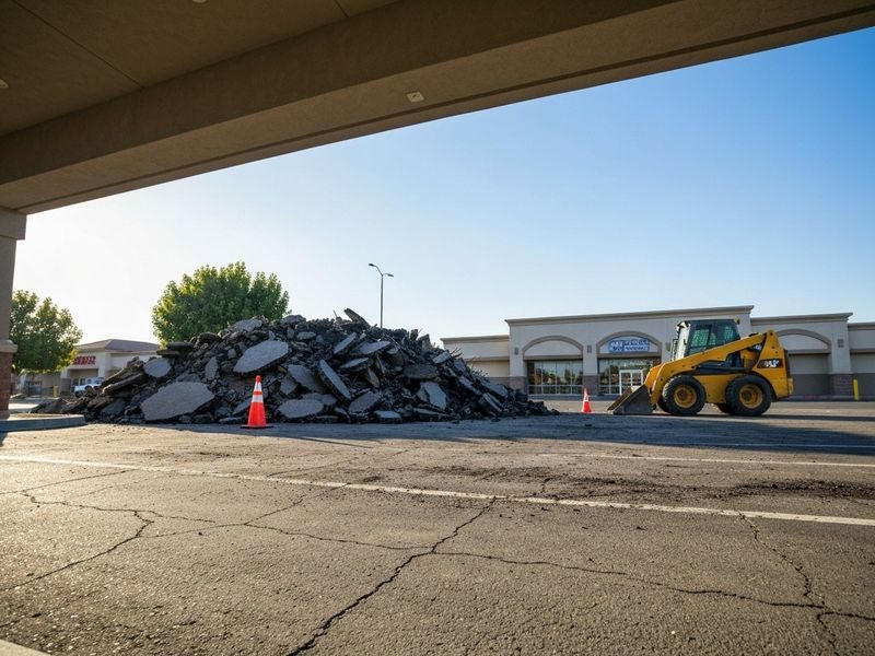 Asphalt Driveway Demolition Debris Modesto Ca